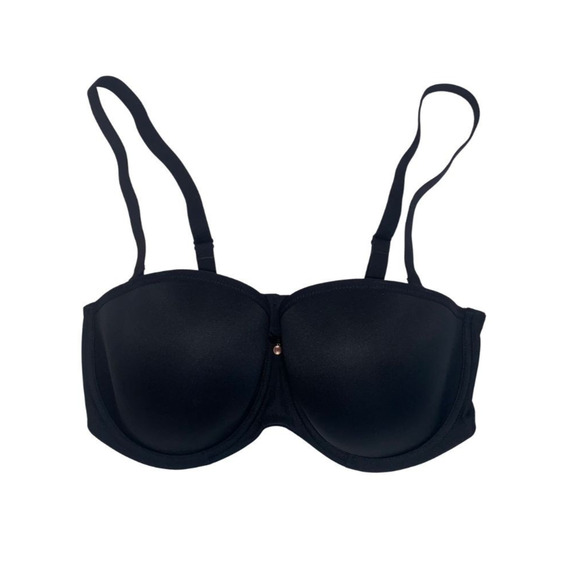 Elomi Other - Elomi Smooth Underwire Molded Strapless Bra Size 36H NEW Black Full with Straps